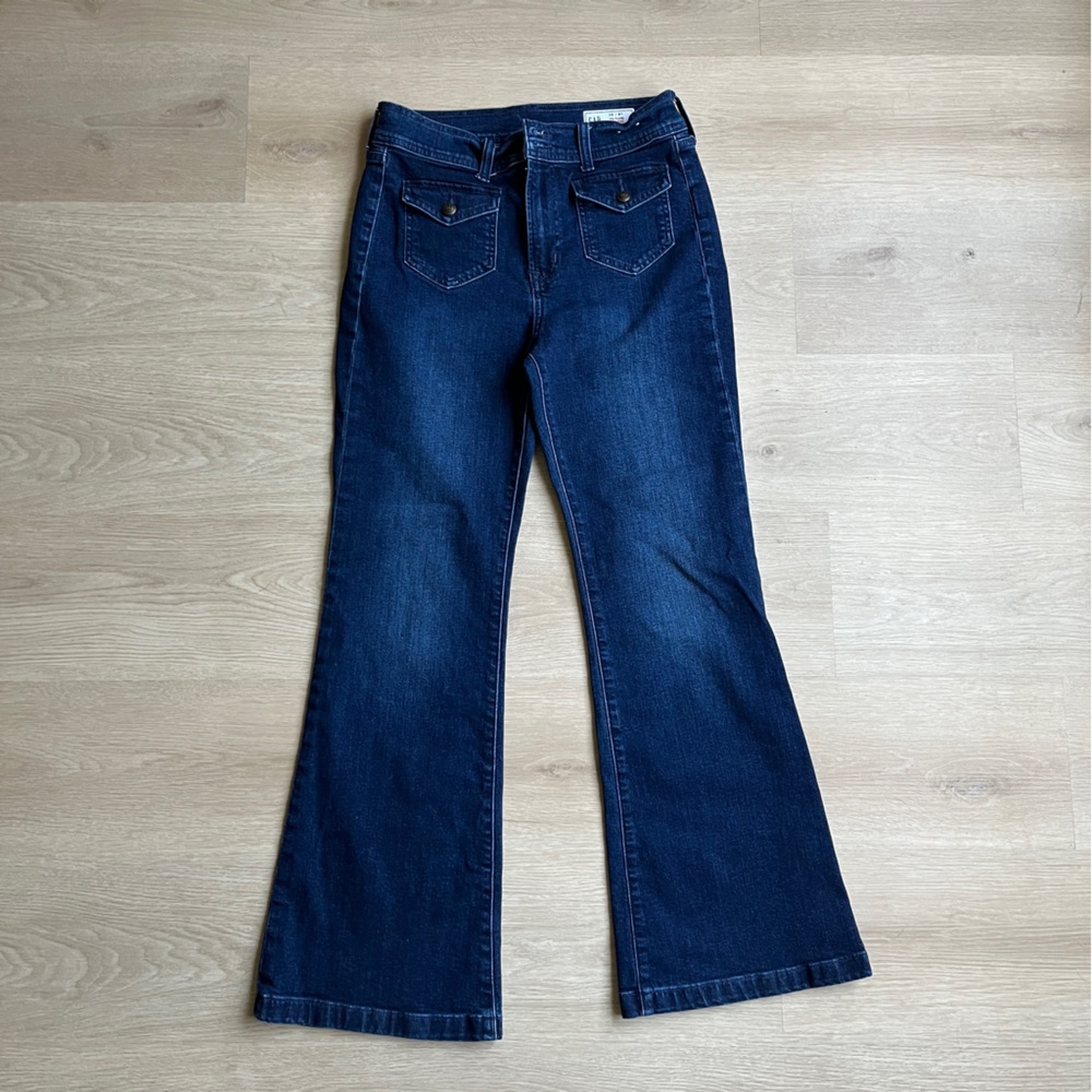 GAP High Rise 70s Flare Jeans